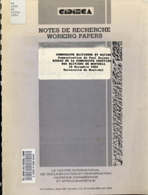 Communauté haïtienne et racism...